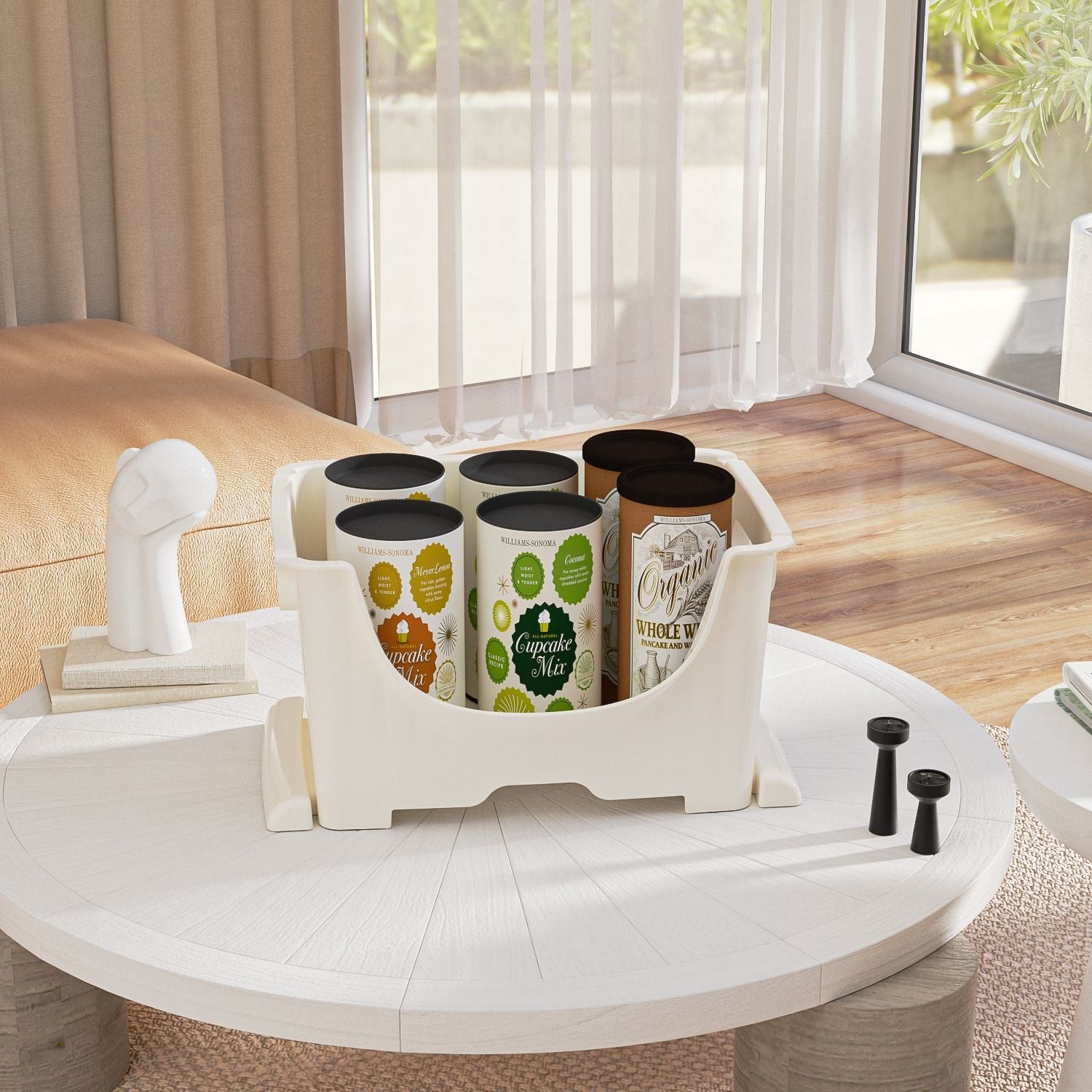 Étagère ouverte-blanc nordique-32 *21cm-pp-1 pièce