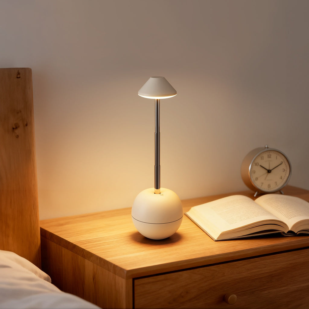 LED lumière de nuit rechargeable de table décorative lampe de bureau de chambre à coucher télécommande