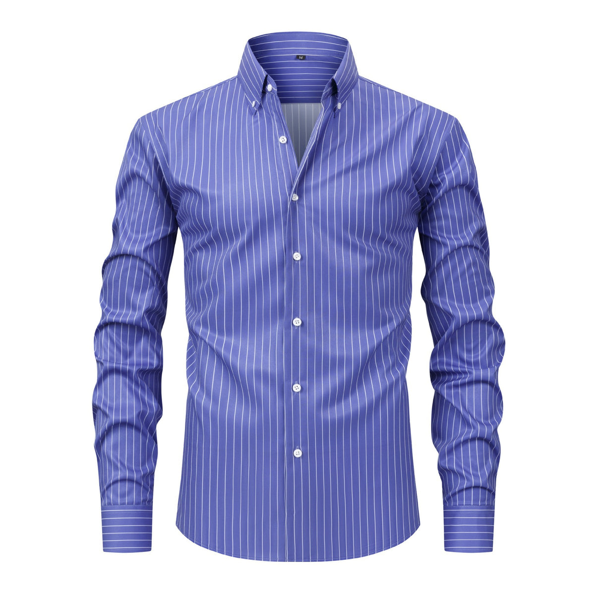 Chemise à manches longues à rayures numériques à quatre voies Jiana