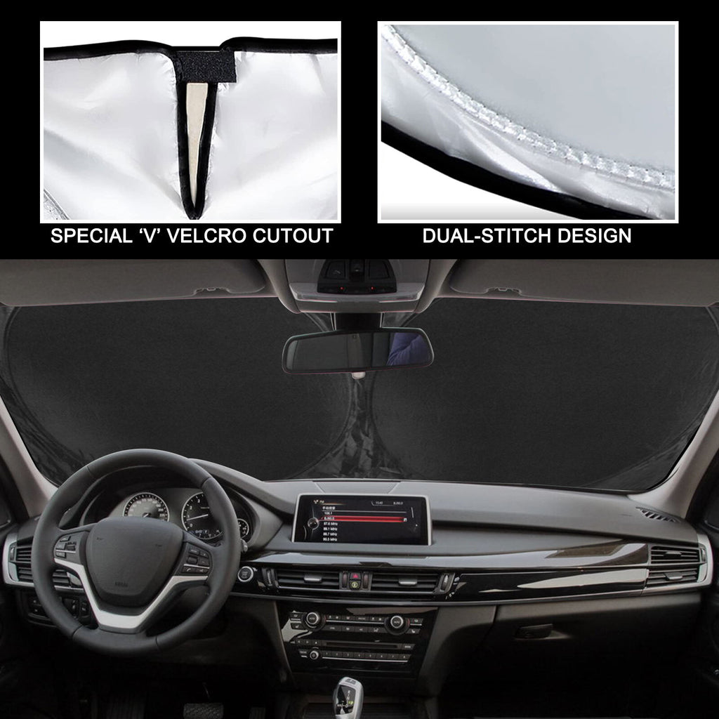 Pour 2016- Chevy Malibu Pare-brise avant de voiture Sun Shade Revêtement UV réfléchissant