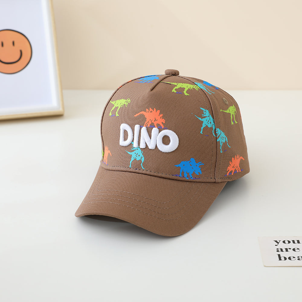 La lettre de broderie dinosaure imprimée en couleur DINO Casquette de baseball pour enfants convient