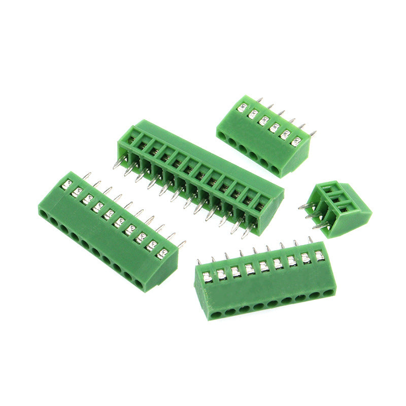 Connecteur de terminal de câblage vert de style boulon