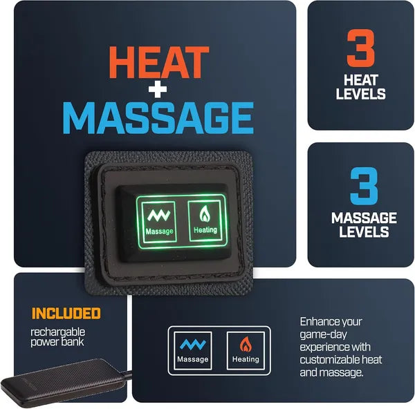 Massage chauffé Alpcour Siège de stade inclinable avec support arrière pour les bleachers