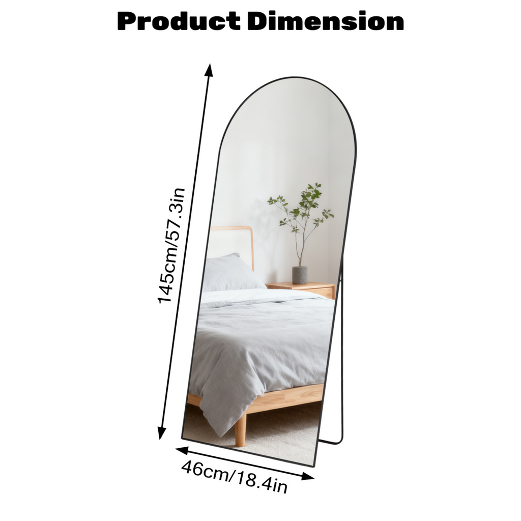 Rectangle Miroir pleine longueur