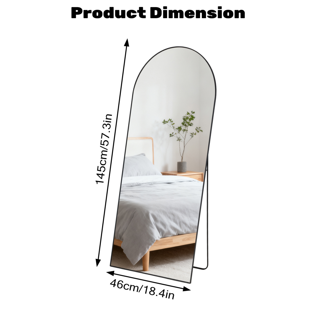 Rectangle Miroir pleine longueur