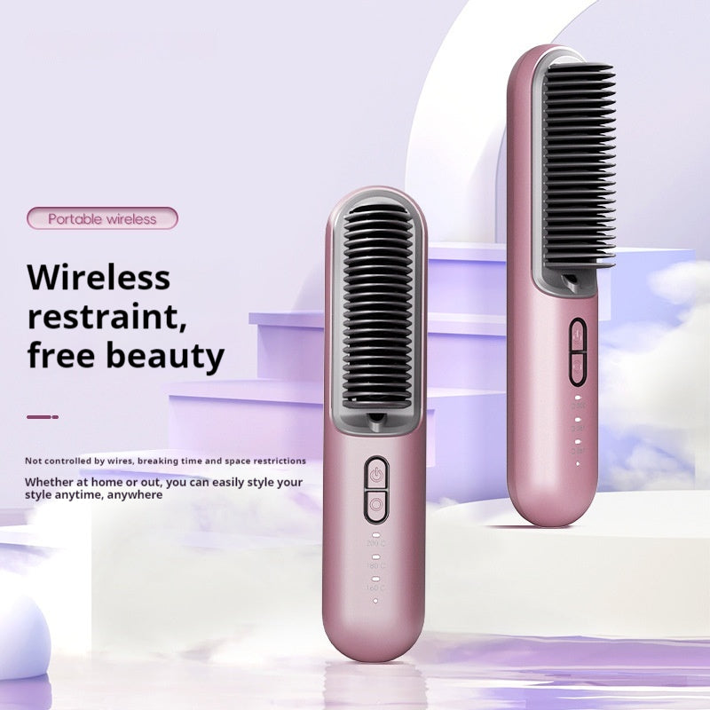Sans fil Comb droit Portable 60 millions de cheveux anion soins Peigne électrique