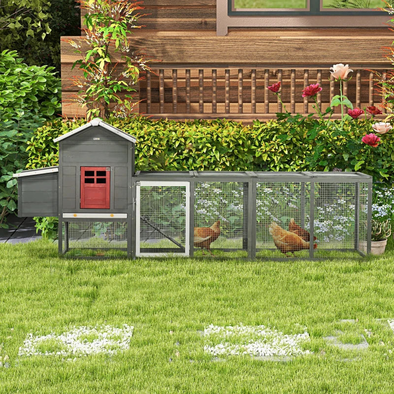 Coop de poulet extra grand avec toit en asphalte
