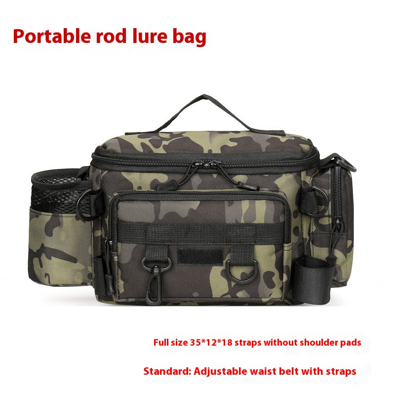 Grand Capacité Multifonctionnel Insertion Pole Lure Waist Bag