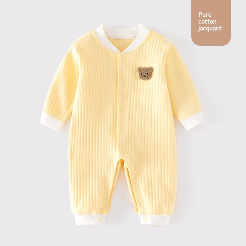 Vêtements pour bébés Classe A Pure coton sans couture Onesie Baby Pajamas Sous-vêtements d'hiver Crawling