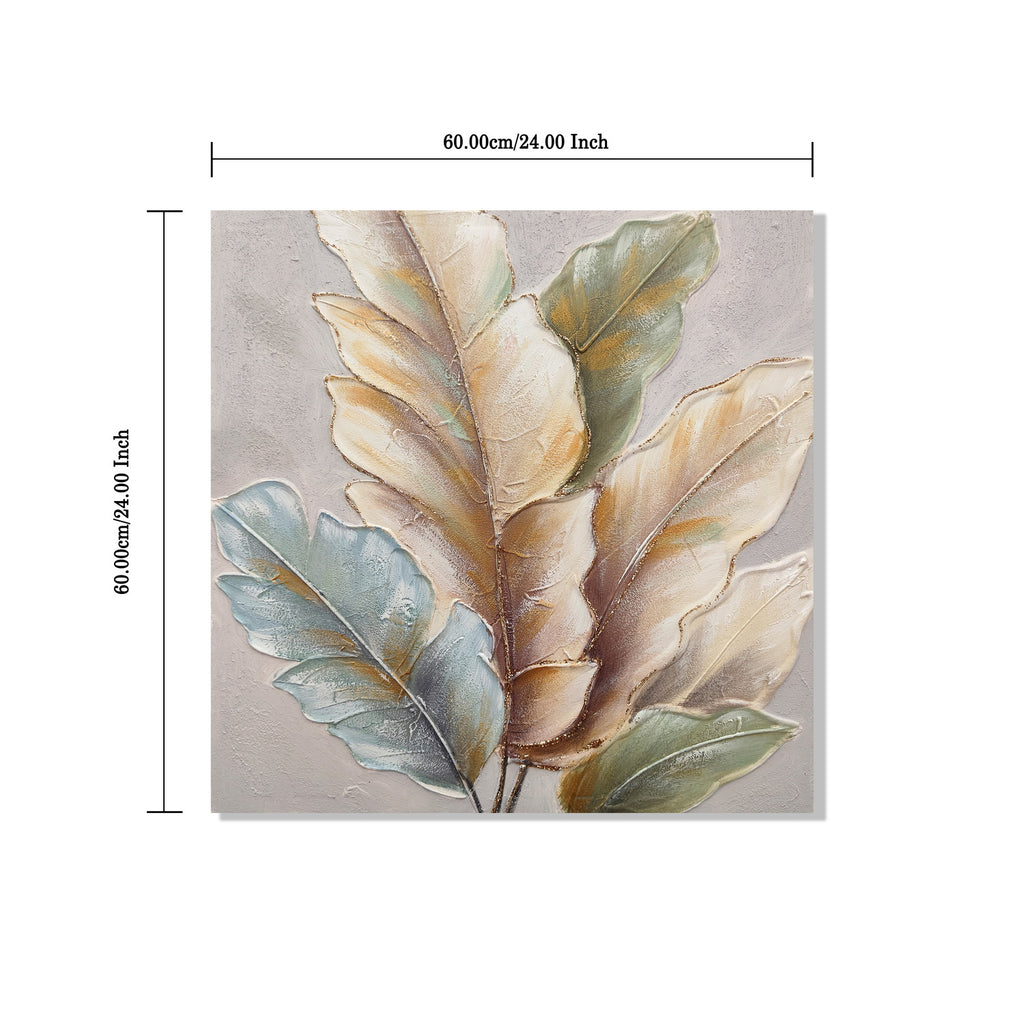 24x24 Ensemble de 2 Leaf Art Botanique