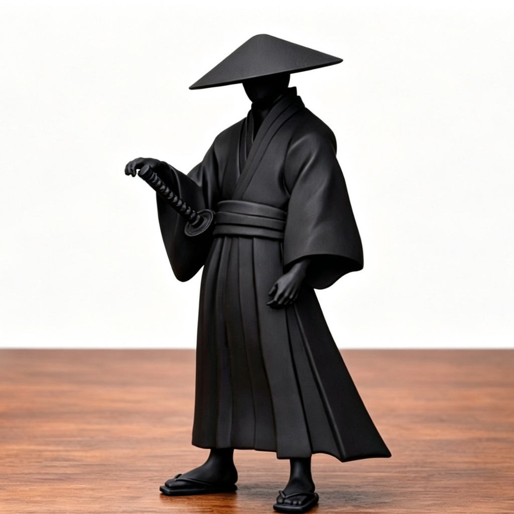 Black Sword-Wielding Samurai modèle imprimé 3D