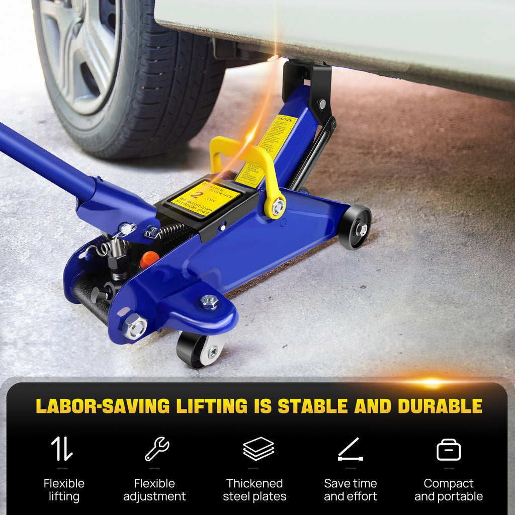 Chariot Jack 2 Tonnes Low Profile Hydraulic Floor Lifting Car Van Garage Nouveau