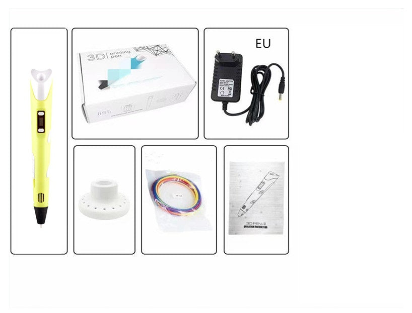 Ensemble de jouets de brosses tridimensionnelles 3D pour enfants