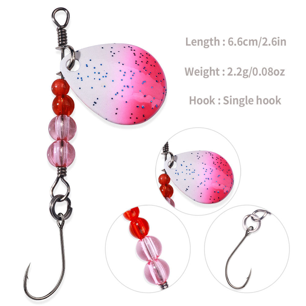 Sequin simple crochet coloré Sequin poisson appât