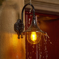 Lampe murale extérieure Lampe murale en corne Porte extérieure Lampe Stairs Pastoral Aluminium Balcon Expose