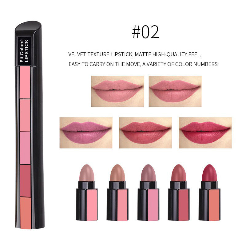10 Colors Velvet Matte Lipstick Set