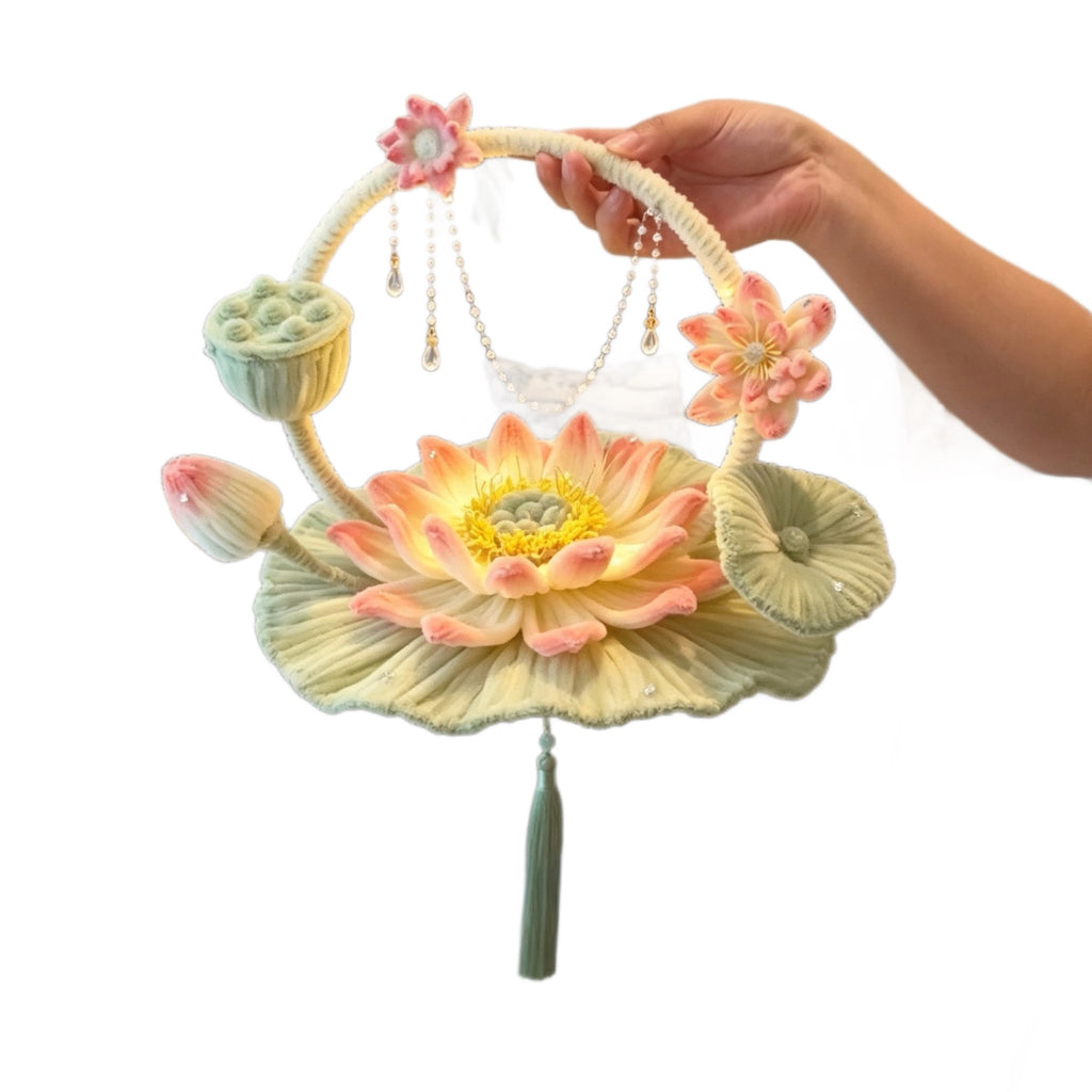 Portable Lotus Lantern Twisty Stick Bricolage pour enfants
