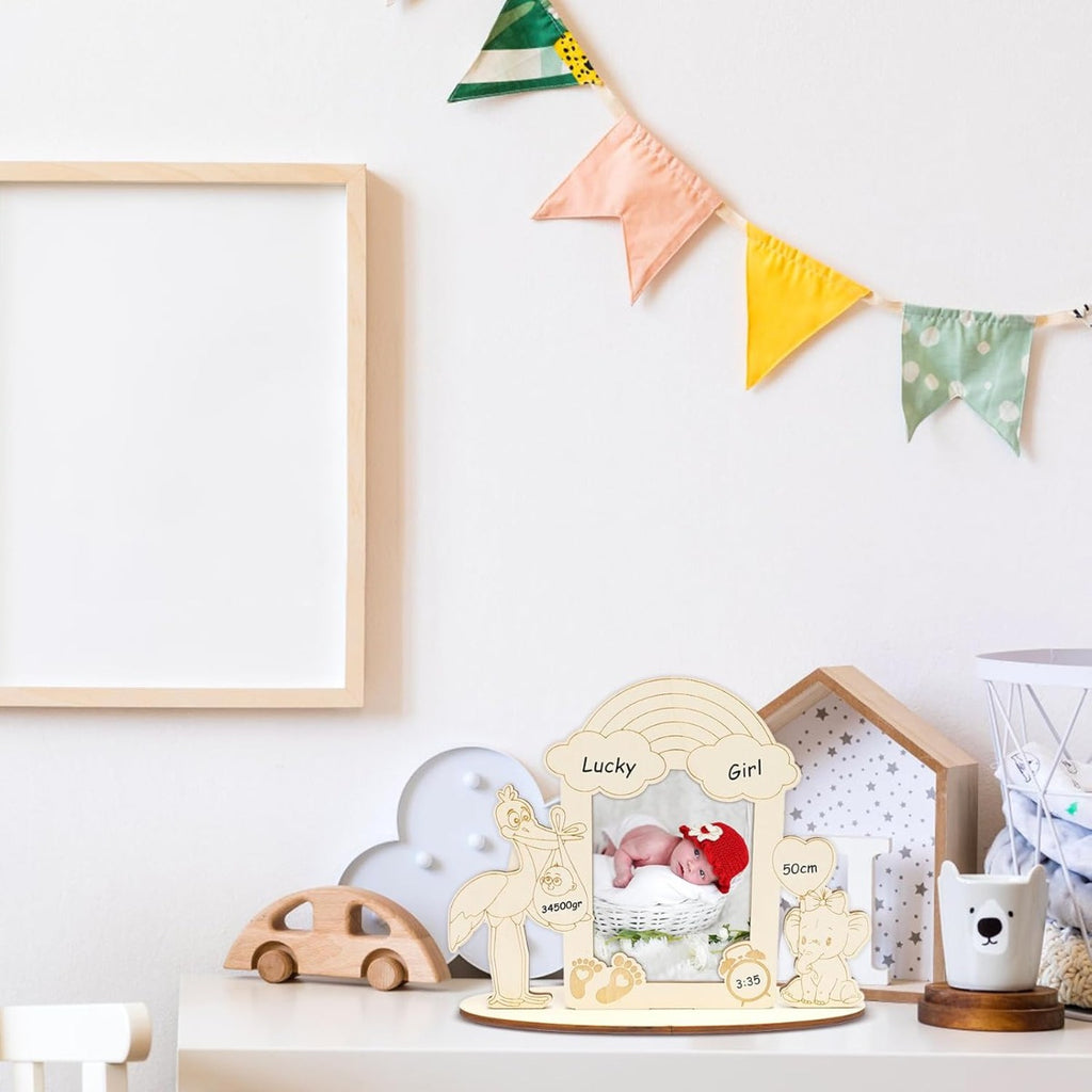 Décorations de soirée et accessoires—Bienvenue Accueil Cadre photo cadeau bébé
