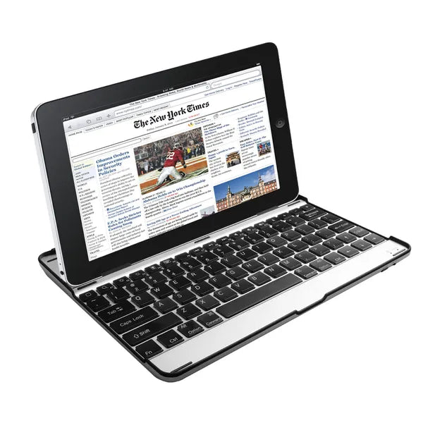 Couverture de clavier sans fil en alliage d'aluminium argenté et noir