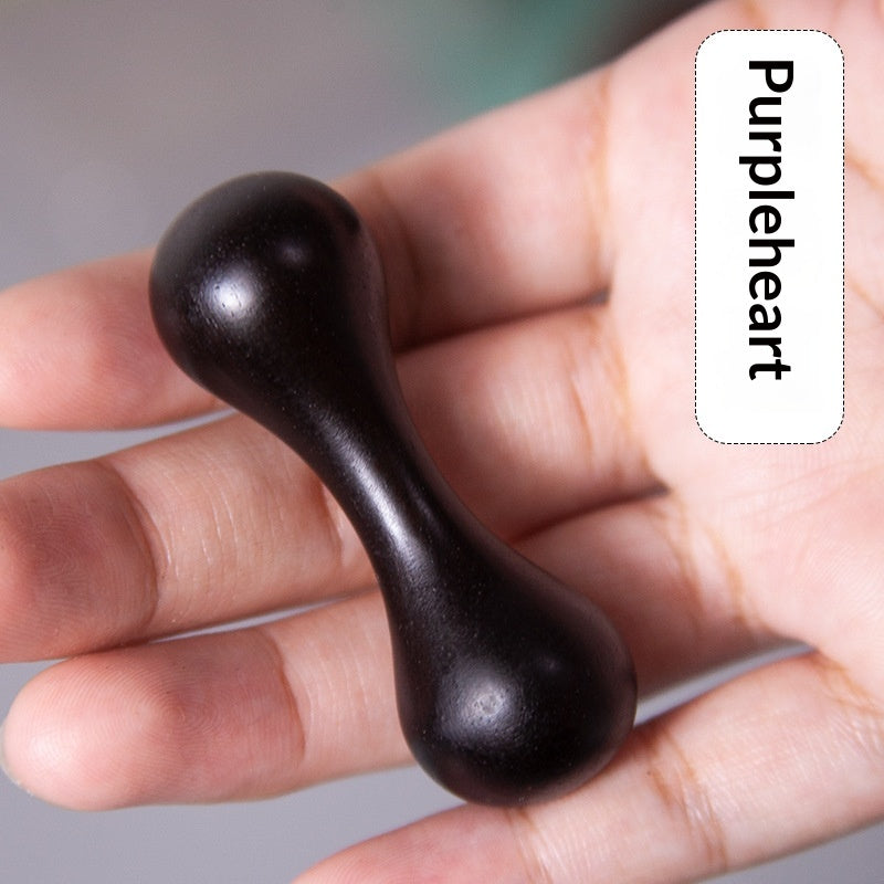 Fingertip Dumbbell Jouet à main en bois favorise la dextérité du doigt et la relaxation articulaire