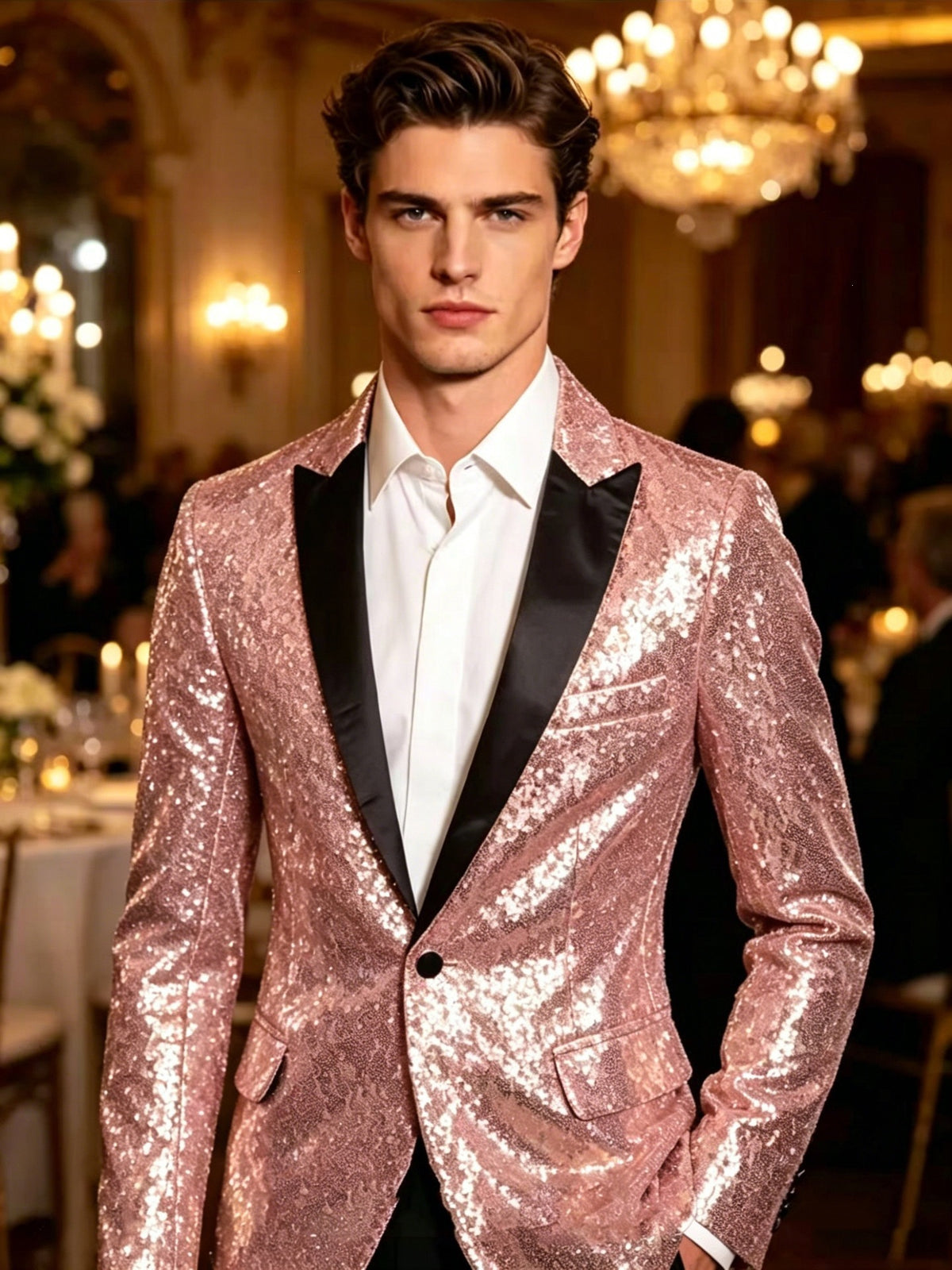 Sparkling scène performance Nightclub style costume et Gown