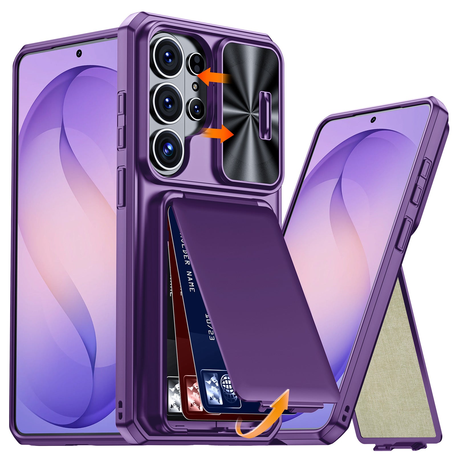 Porte-cartes magnétique de protection de style anti-goutte tout inclus