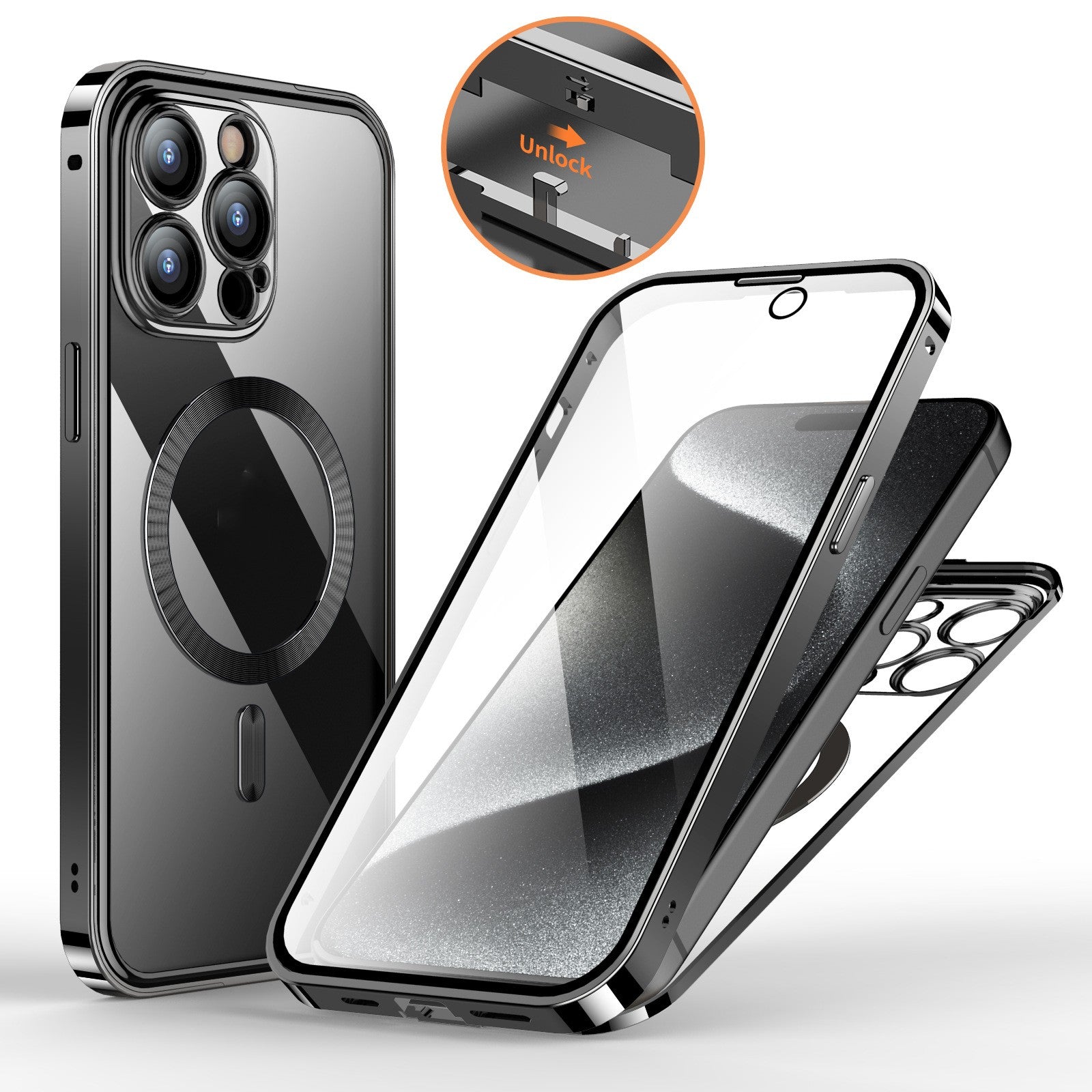 Clapet de téléphone magnétique à ressort HD