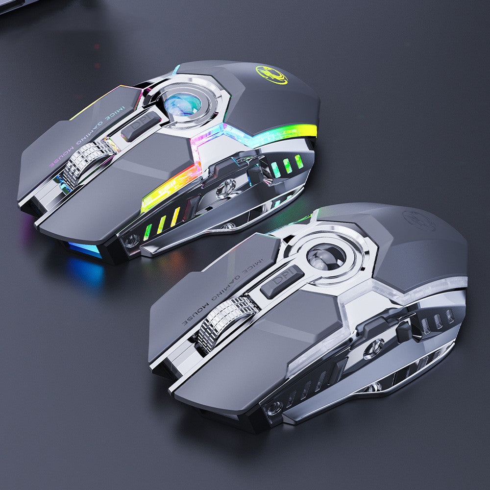 7-bouton 2.4G Silent Charging RGB Streamer Cheval Racing Souris de jeu sans fil