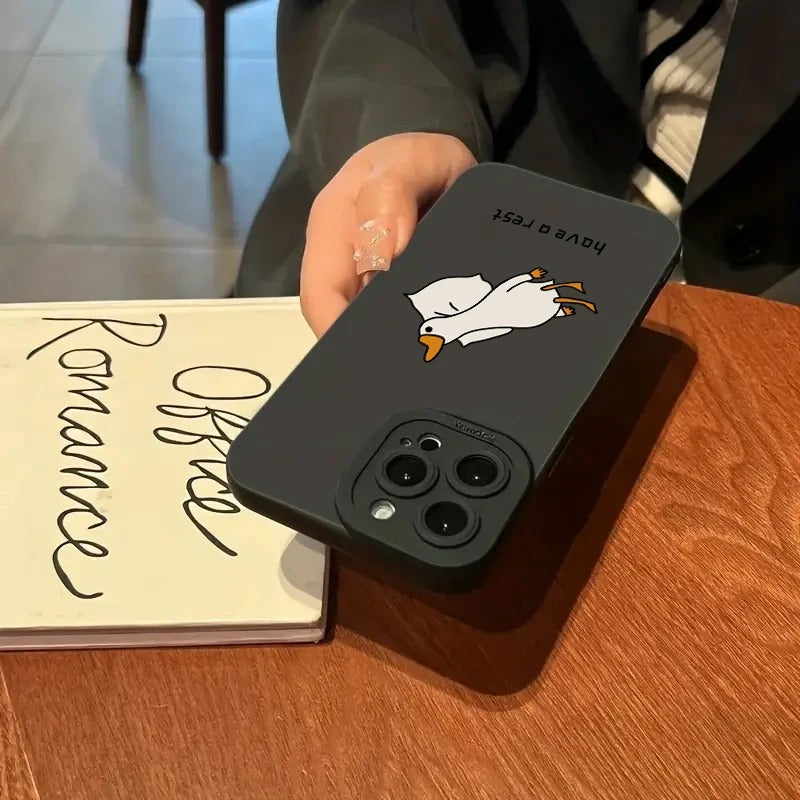 Creative Cartoon Duck Silicone Phone Case