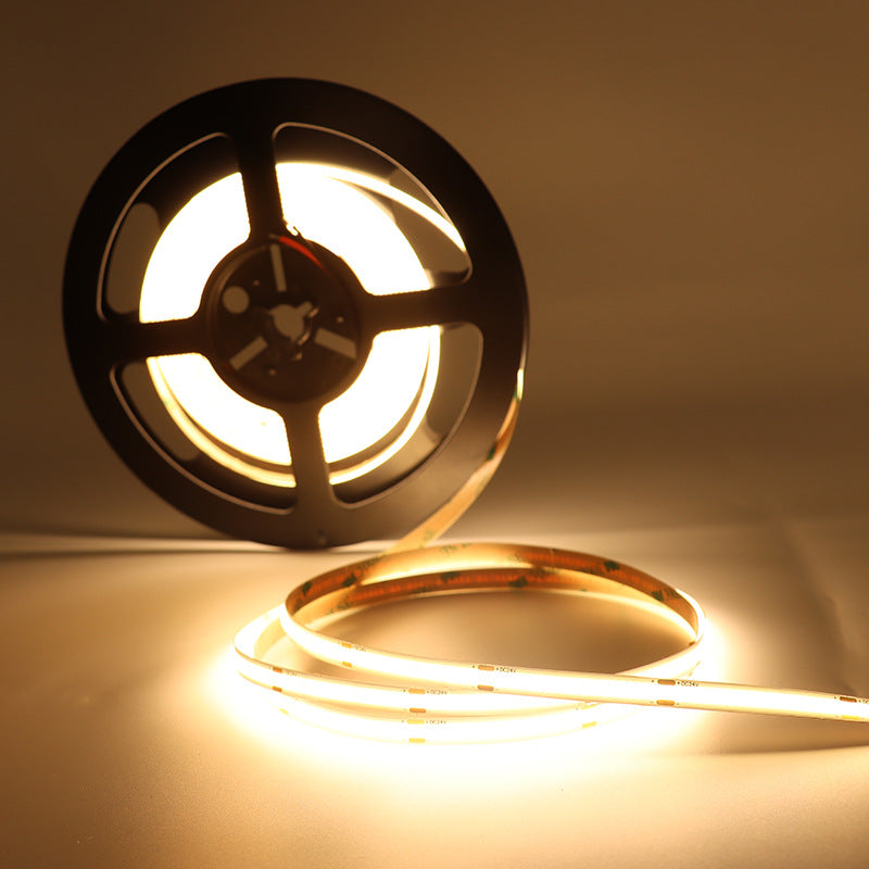 480 Couleur Température COB Light Strip Neon 24V Flexible Embedded