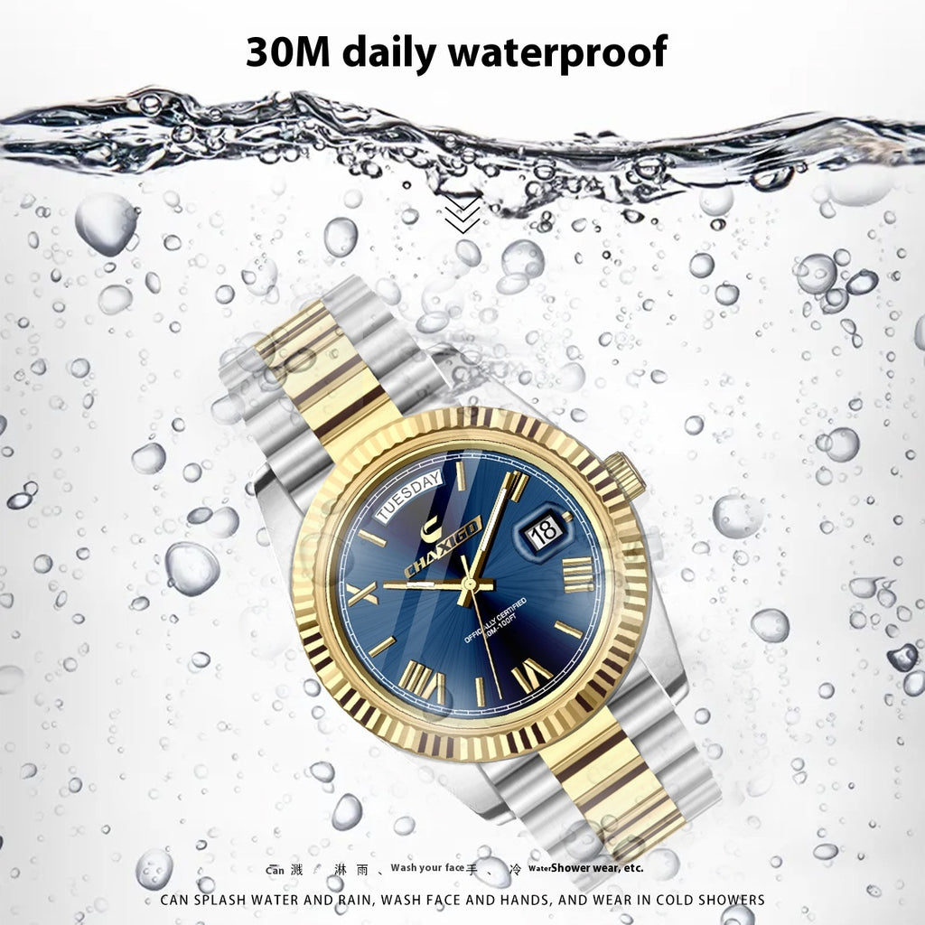 Montres de mode hommes bracelet en acier Grand cadran Quartz Wrist Watch