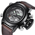 Fashion Belt Multi-Functional Double Display Sports Watch for Men