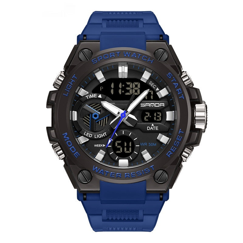 Montre électronique multifonctionnelle en extérieur lumineux étanche