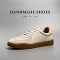 Basket Basket Chaussure Blanc Homme en cuir véritable taille basse