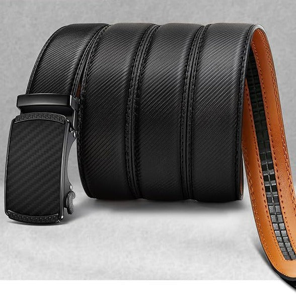 Ceinture en cuir pour hommes Cowhide polyvalente Automatic Buckle