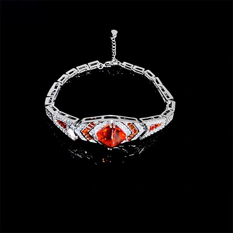 Bracelet Retro Zircon Emerald pour femmes