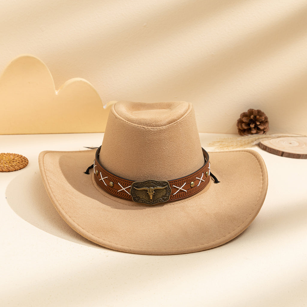 Été hommes et femmes matching métal boucle point croisé Versatile Eye-catcher Western