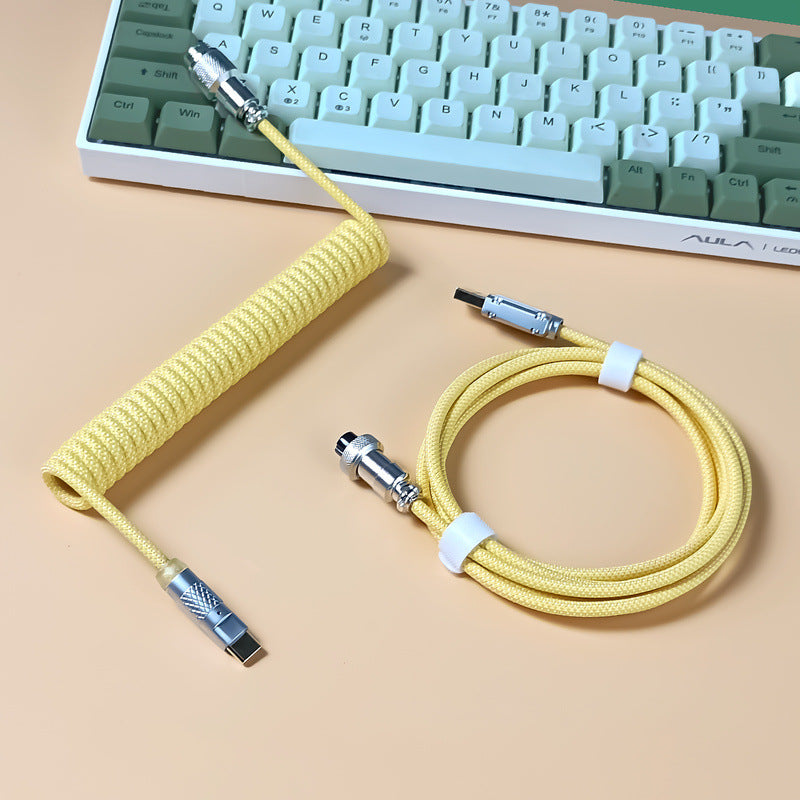Navigation Plug Line Ligne de données Clavier mécanique Helix Ligne de données RGB
