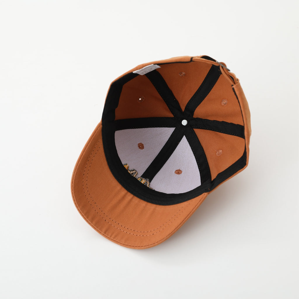 Excavateur monochrome Brodé style coréen simple et occasionnel Cap de baseball pour enfants Fo