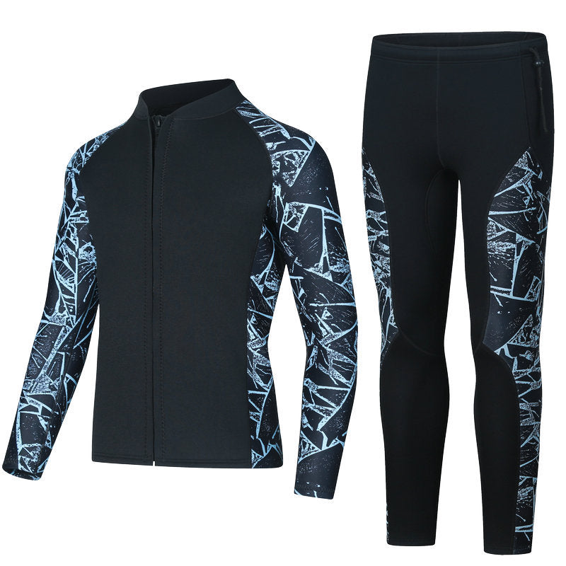 Pantalon de plongée 3mm Split à manches longues Pantalon Snorkeling Maillot de bain