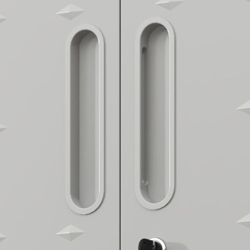 Armoire de rangement en métal mural avec porte de verrouillage et 1 plateau 1 tiroir ouvert pour