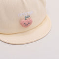 Printemps et été Mesh respirant bébé doux Brimmed Bow Cap lettres brodées Cute Cherr