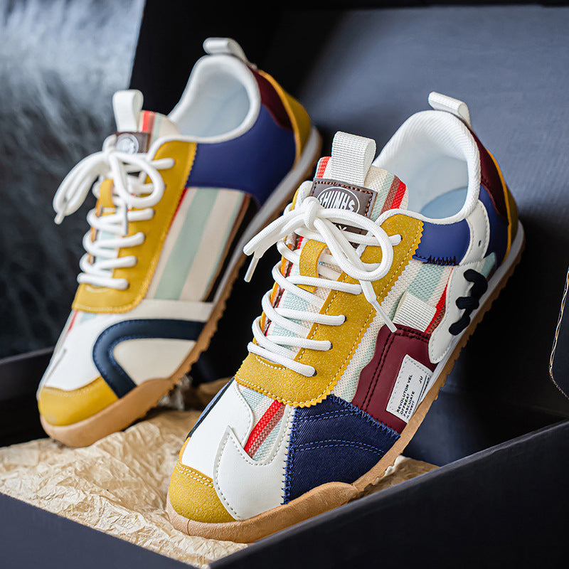 Stylish Versatile Color-block Men's Shoes