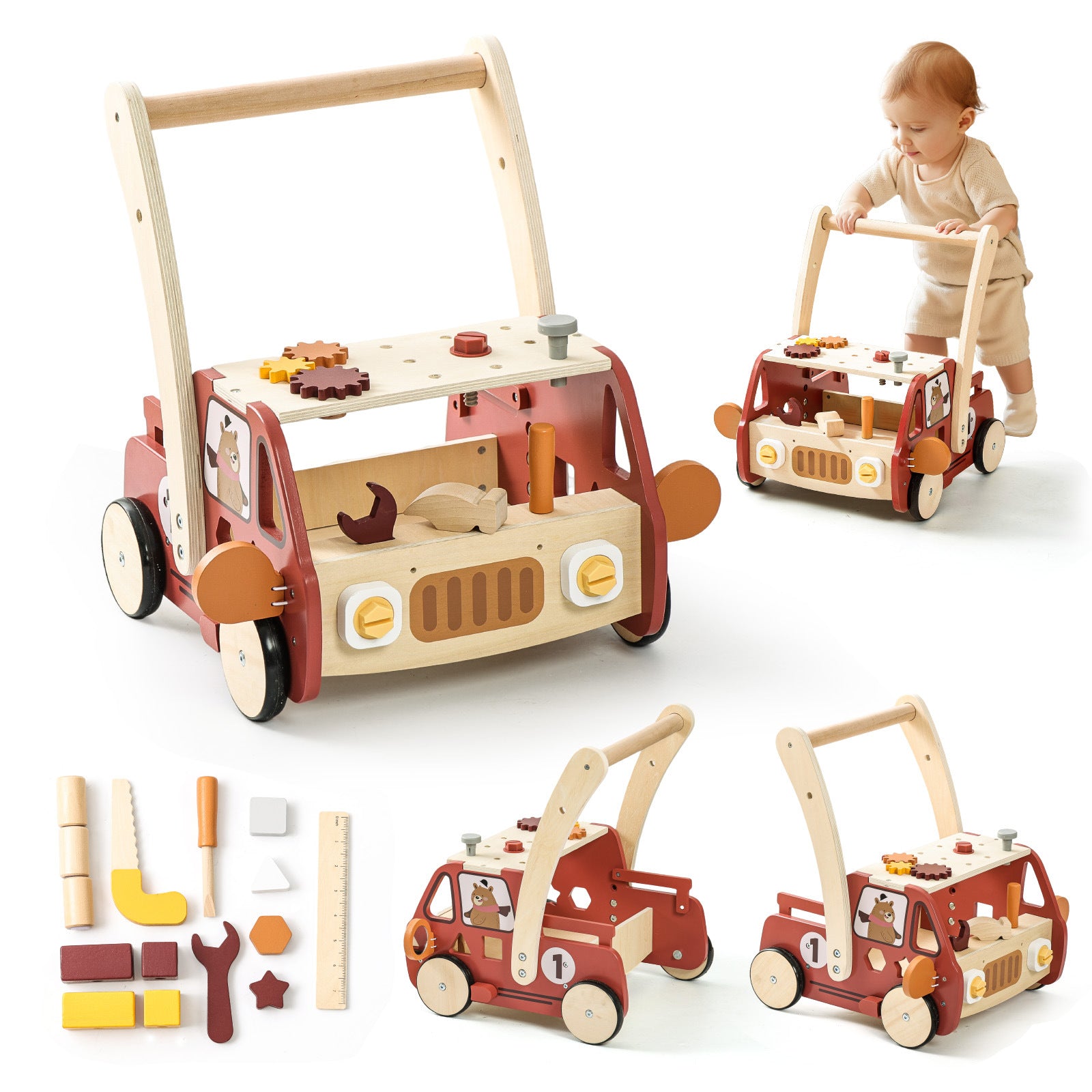 Jouet bébé et tout-petit Walker Jouet multifonctionnel Baby Push Cart
