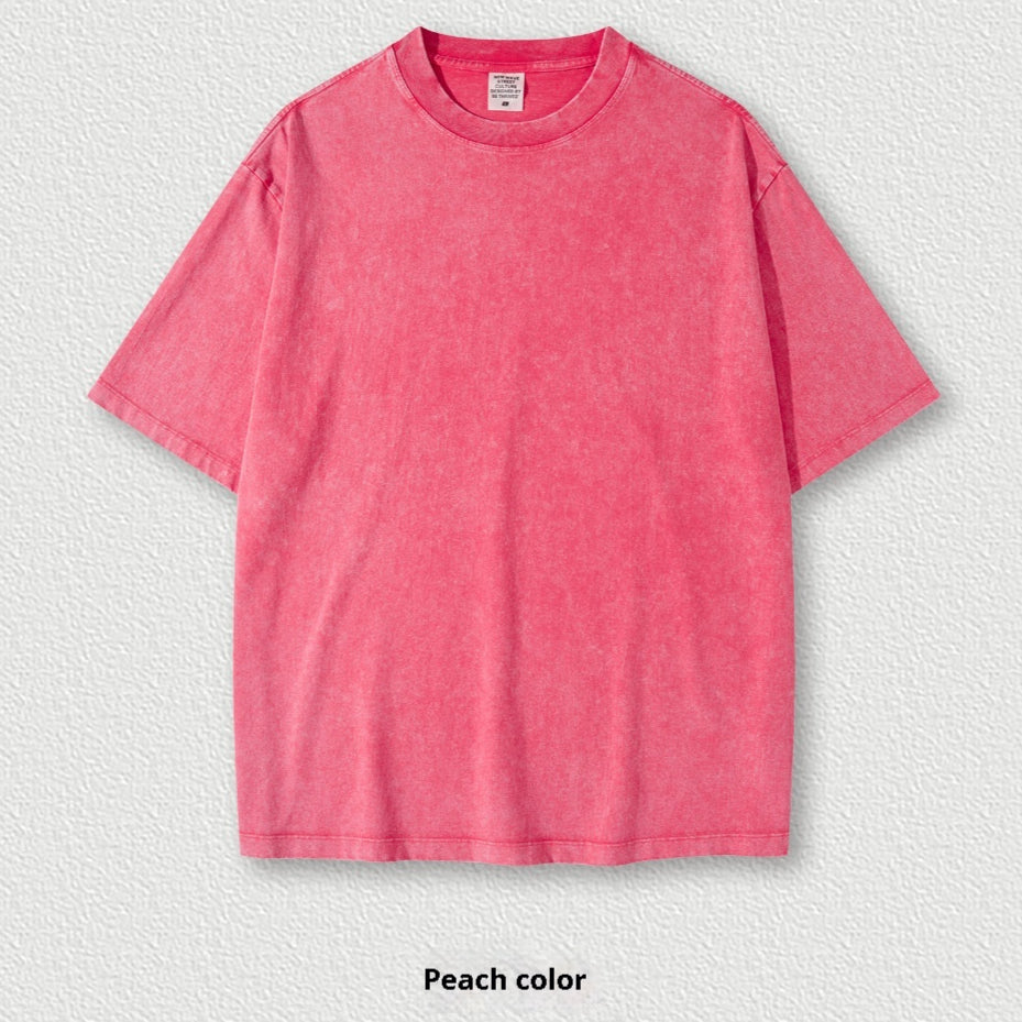 T-shirt pour enfants Batik manches courtes à col rond lavé