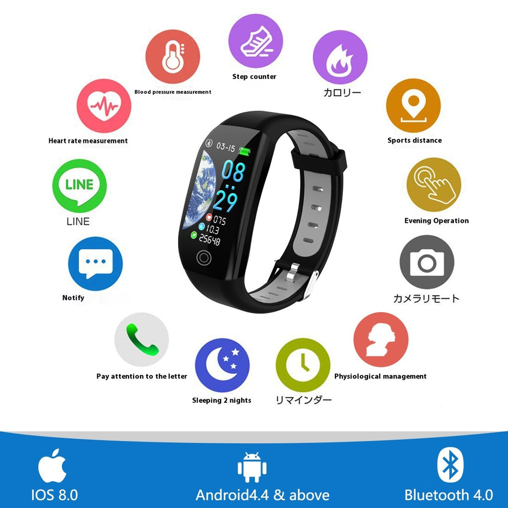 Couleur écran F21 Smart bracelet moniteur sommeil