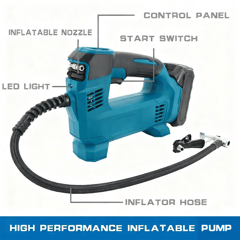 Compresseur d'air portable 5000PSI avec jauge de pression numérique