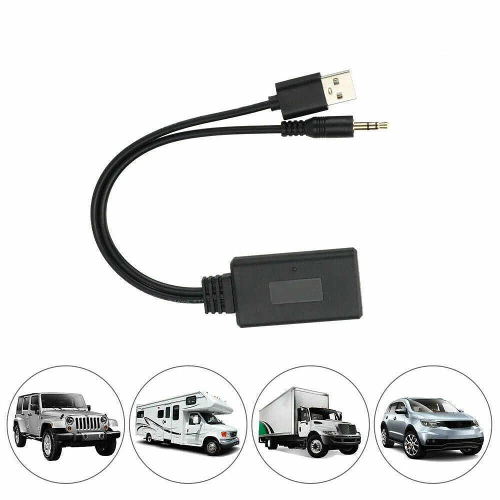 2 En 1 USB Bluetooth 5.0 Récepteur adaptateur sans fil pour PC Kit de voiture