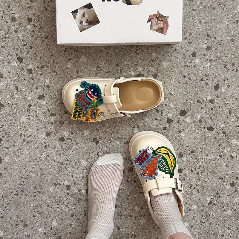 Sandales mignonnes à orteils fermés