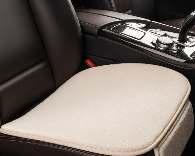 Siège de voiture Coussin en peluche en peluche Coussin de siège d'hiver sans dossier
